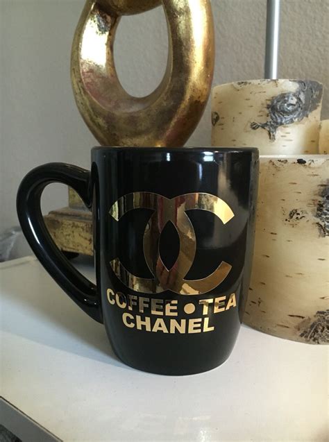 chanel inspired coffee mug